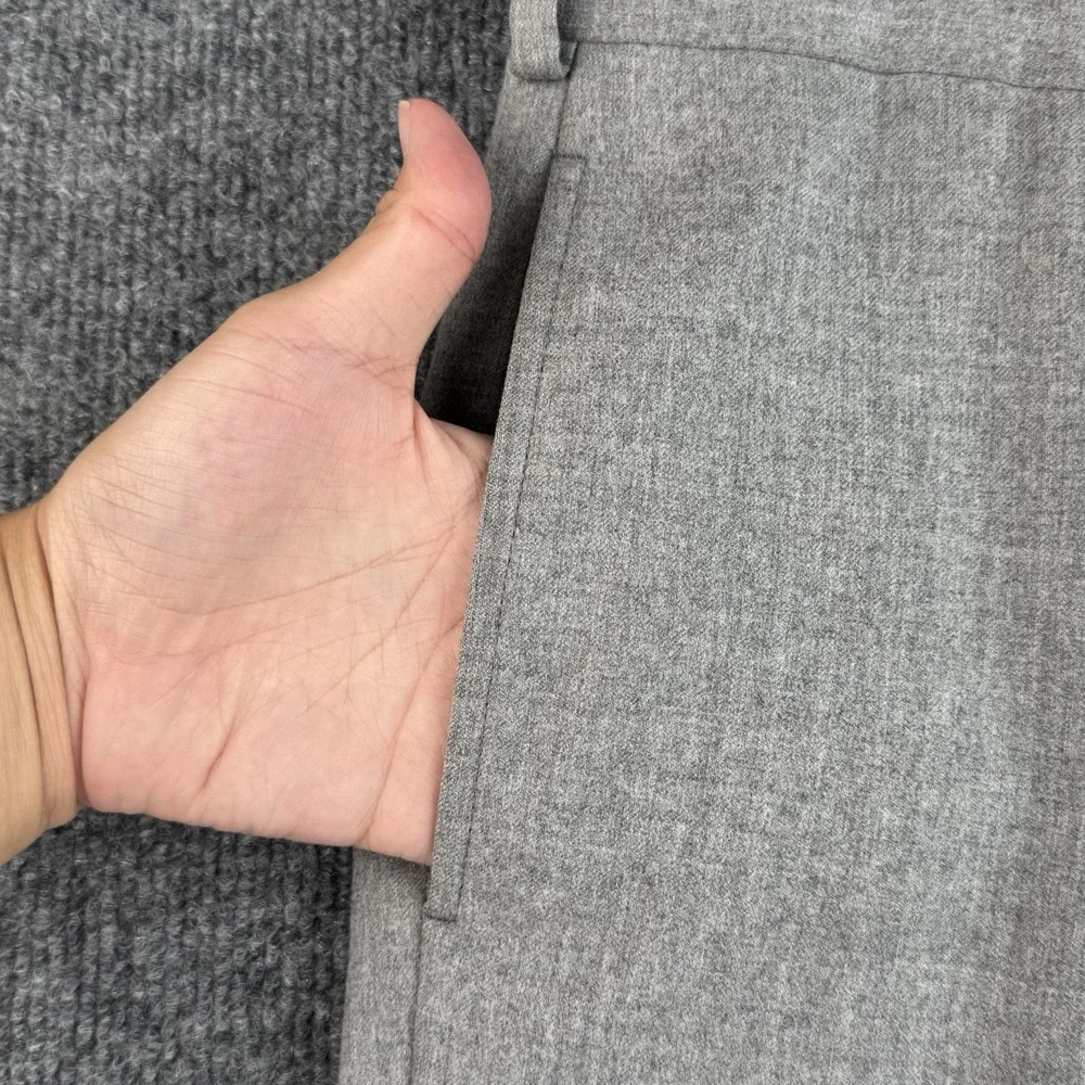 Brooks Brothers Dress Pants Mens 38x28 Gray Wool Regent Vitale Barberis Canonico